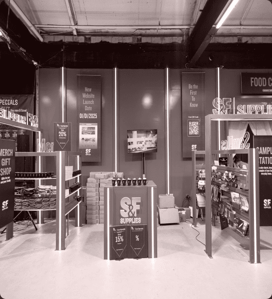 S&F Supplies booth at TST Expo